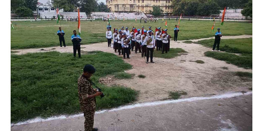 देशभक्ति के रंग में रंगा खुदीराम बोस स्टेडियम, सीआरपीएफ बैंड ने बांधा समां